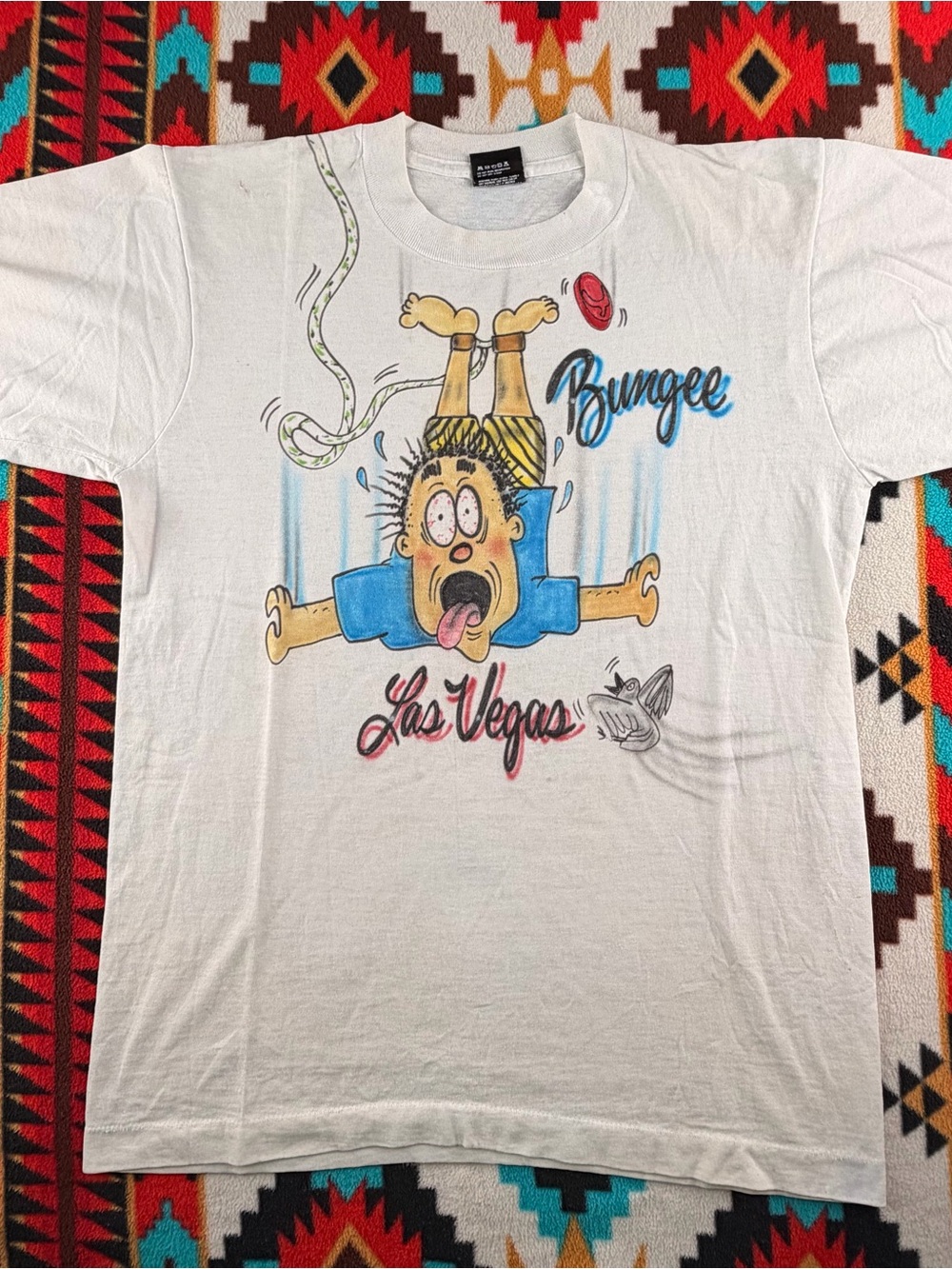 Vintage Las Vegas Bungee Graphic T-Shirt USA Medium